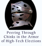 Peering Thru Chinks in the Armor of High-Tech Elections